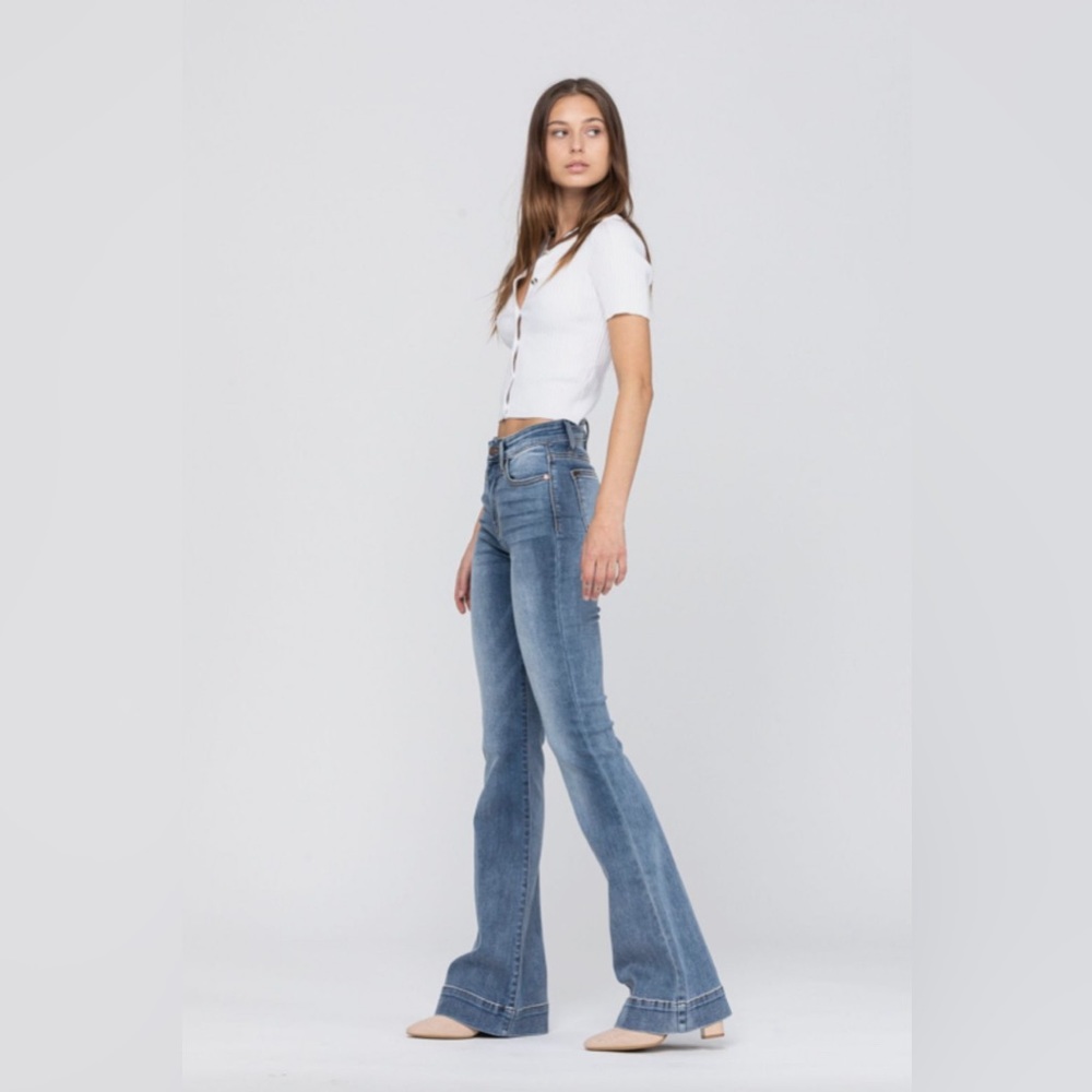 Y2K / TRF Denim Rules Flare Leg Jeans